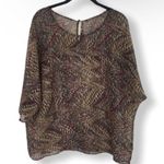 Abstract oversized blouse Size M Photo 0