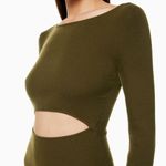 Aritzia Wilfred Free Cut-out Knit Long sleeve Mini Dress Photo 2