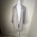 Stradivarius  casual Gray Pinstripe Blazer size XS Photo 4