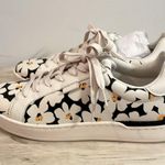 Coach Women’s Laceup Floral Leather Sneakers NEW Photo 5