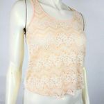Chloe K  See Through Lace Front Sleeveless Blouse Photo 0