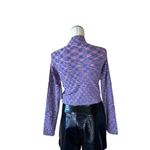 ASTR NWT   X Revolve Womens Lanare Top  Purple Multi Large Photo 9