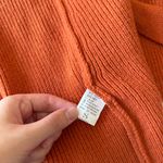 Burnt Orange Knit Sweater with Tie Waist Photo 2