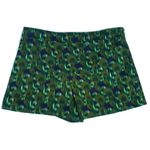 Derek Lam Ikat Print Khaki Green and Brown Cotton Shorts 4 Photo 0