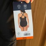 Lands' End Women's Sheer Mesh Middle One Piece Swimsuit size XXL NWT Black Photo 5