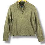 Woolrich Vintage  Willow Heather Green Quarter-Zip Pullover Mock Neck Sweater Photo 0