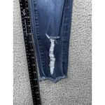 Kancan Jeans Women 7/27 Mid Rise Skinny Distressed Dark Wash Denim Pants Blue Photo 4
