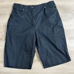 Chico's ‎ Black 100% Cotton Bermuda Shorts Size Small Photo 6