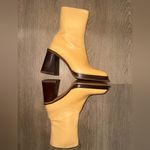 ASOS  DESIGN Rochelle Premium Leather Platform Heeled Camel Boots Made Spain Sz 6 Photo 9