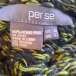 Per Se  lime green wool  jacket /scarf Large Photo 4