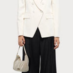 Veronica Beard NWOT  Jagger Dickey Crystal-embellished Satin-crepe Blazer Size 12 Photo 0