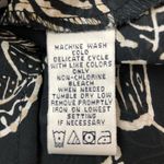 Rena Rowan  Floral Black/White Button Down Blouse Photo 3