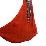 Bohemian Strapless High Low Maxi Dress by Cost Plus World Market Orange Photo 5