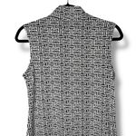 Ibkül Women's Sleeveless Mock Neck Golf Dress Black White Geometric S Photo 3