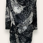 Intermix  Dress 100% Silk Animal Print Long Sleeve Sz Small Formal Party Church‍‍ Photo 0