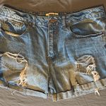 Forever 21 Blue Vintage-Inspired Jean Shorts Photo 1