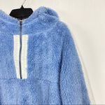 BP  Blue and White Fleece Hoodie Photo 5