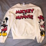 Disney White Mickey Mouse Sweatshirt Photo 0