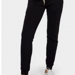 Mate the Label Black Front Seam Fleece Joggers Size Medium Photo 0