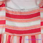 New! J Crew Factory Striped square neck midi dress. size 12 Pink Photo 7