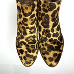 Joie  Barlow Sz US 5 Calf Hair Leopard Print Low Heel Booties Size EU 36 Photo 2