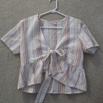 Lottie Moss Cropped Tie Top Photo 0