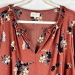 MELLODAY  Floral Smock 3/4 Sleeve V-neck Blouse 1X Photo 1