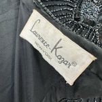 Laurence Kazar Laurance Kazar size Large black beaded‎ sequin short sleeve dress 100% silk Photo 6