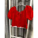 Very J Women's Red Off-Shoulder Blouse S Photo 1