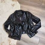 BLANK NYC  black Moto faux leather jacket Photo 0