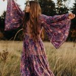 Spell & the Gypsy Collective Bianca Boho Maxi Lavender Wisteria Dress Purple Size XS Photo 0