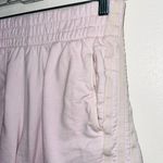 Adidas Essential Slim 3-Stripes 100% Cotton Lilac Purple Shorts Photo 3