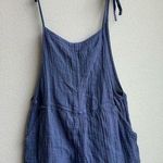 Abercrombie & Fitch 5/25$  Purple Blue Tie Shoulder Gauze Romper Size Small Photo 0