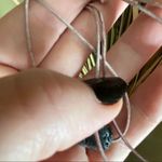 Handmade Black Lava Stone antique Pink Leather Choker Photo 5