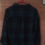 Old Navy Women's Classic  Green and Blue Flannel Shirt Photo 9