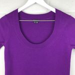 Theory Jenilee B New Steady Purple Wool Knit Sweater Dress Mini Short Size P XS Photo 2