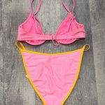 Wild Fable Malibu Bikini Swimsuit  NEW High Cut Swim Bottom M & Underwire Top S Photo 4