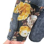 Hailey & Co. Antiqued Black Floral Long Sleeve Cotton Modal Pullover Top Size XS Photo 5