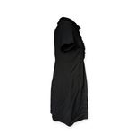 Nordstrom Y2K Paul & Joe Black Mini Dress Defile Eugenie Velvet-Paneled Stretch-Crepe Twee Photo 4