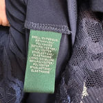 Ralph Lauren Lauren  | Navy Lace Long Sleeve Dress Size 14 Large X-Large Photo 5