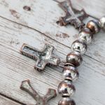 Religious Cross Charm Stretch Bracelet Photo 8