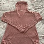 Ginger G Pink Ribbed Hooded Lightweight w/side ties Sweater, size S Photo 11