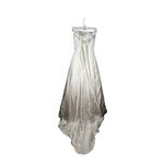 Maggie Sottero Couture‎ Ivory Strapless Wedding Dress with Train & Accessories Size 8 Photo 2