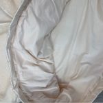 Fabletics Nelly Mixed Media Teddy Pullover Jacket Cream XL Half Zip Photo 10