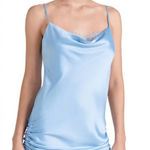 Night Night by Jonathan Simkhai Anya Ruched Slip Dress Sky Size XLarge Blue Photo 0