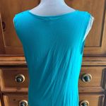 Talbots Teal Sleeveless Cowl Neck Blouse, Sz S Photo 1