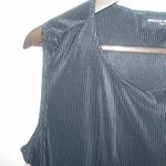Briggs New York Briggs NY M Black Ribbed Shell Top Petite Photo 3
