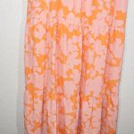 Sanctuary New Social Standard by Pink & Orange Floral Smocked Back Dress Large Photo 4