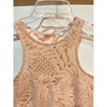 Lovers + Friends Revolve Caspian Lace Shift Dress Small Light Orange Mini NWT Photo 2