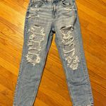 American Eagle Outfitters Ripped Mom Jeans Blue 6 regular Photo 1